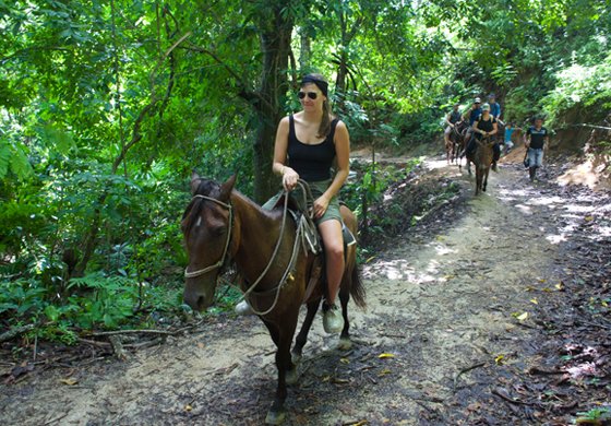 Horseback riding in Tayrona National Park