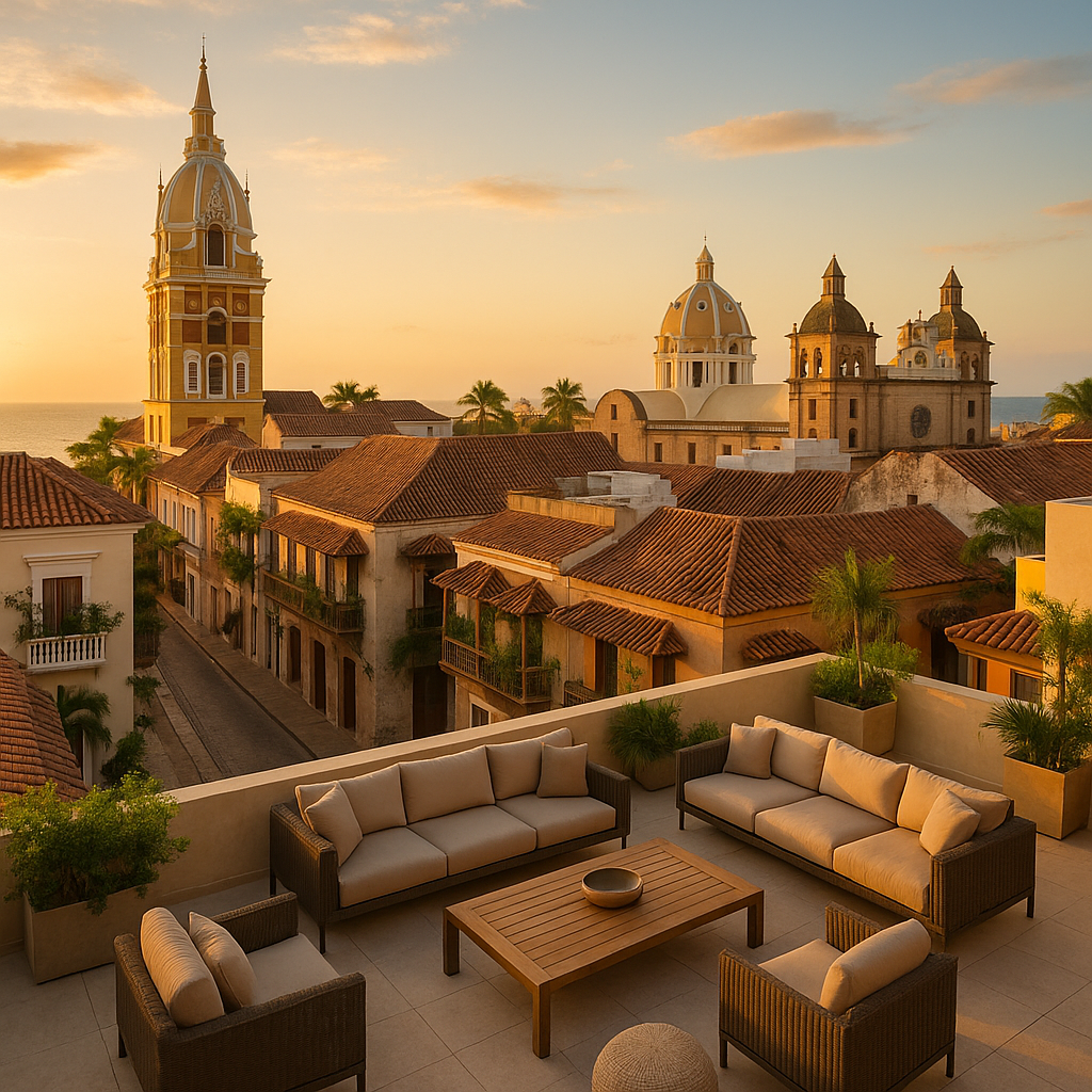 high-end vacation home rental Cartagena walled city