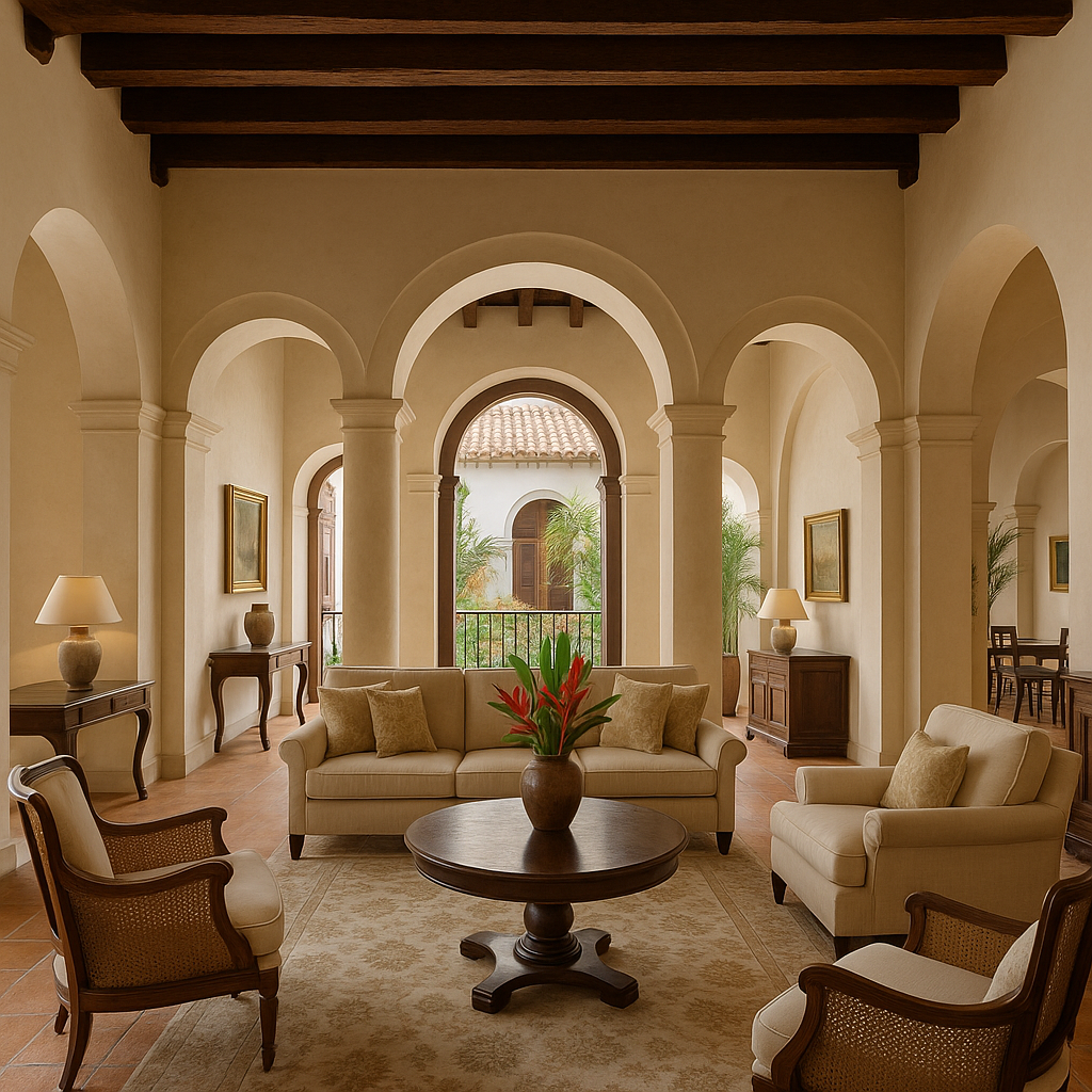 high-end vacation home rental Cartagena walled city