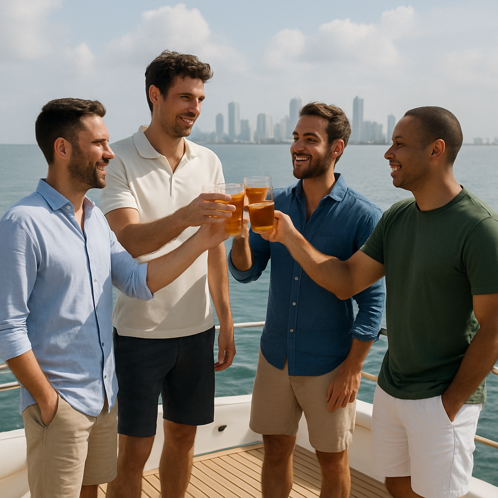 Cholon island yacht party Cartagena bachelor