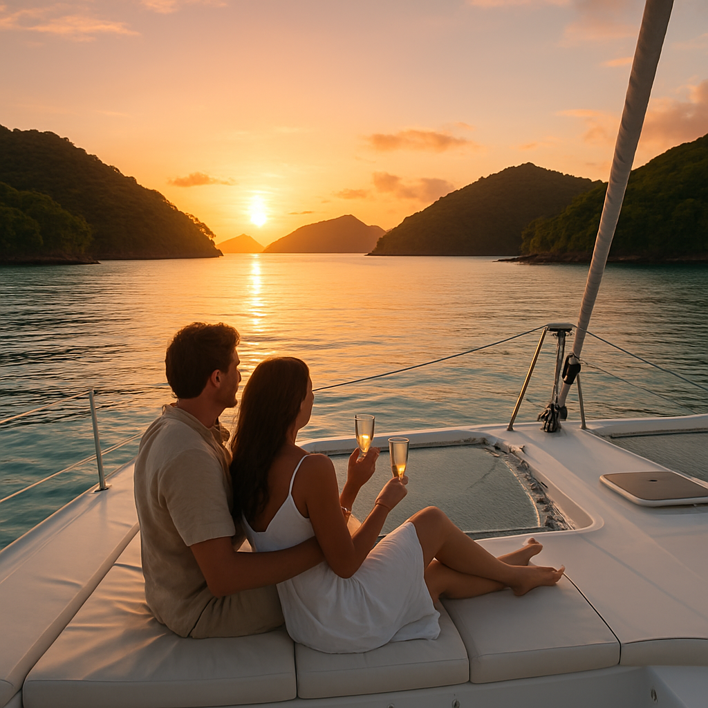 Rosario Islands private catamaran rental Cartagena