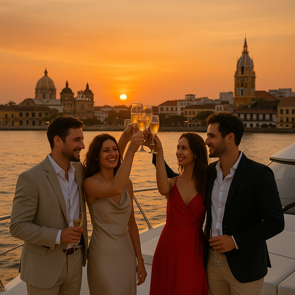 private beach club day pass yacht combo Cartagena