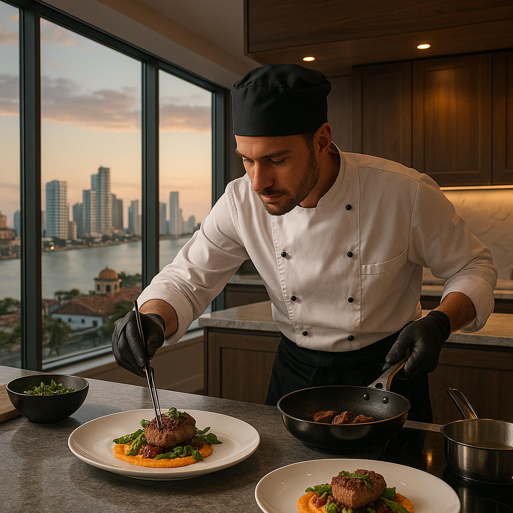 Getsemani luxury penthouse rental private chef Cartagena