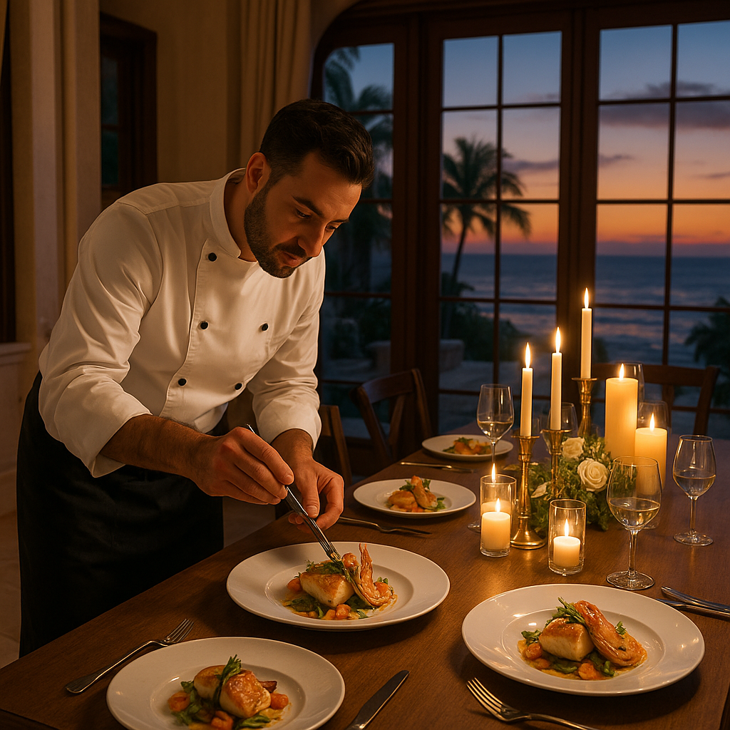 all inclusive Cartagena villa package chef yacht included