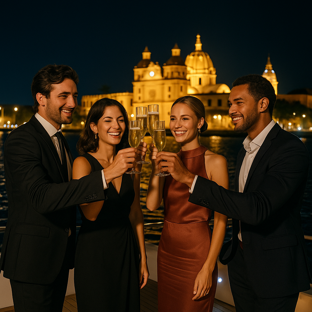 Cartagena New Years Eve luxury villa yacht package 2027