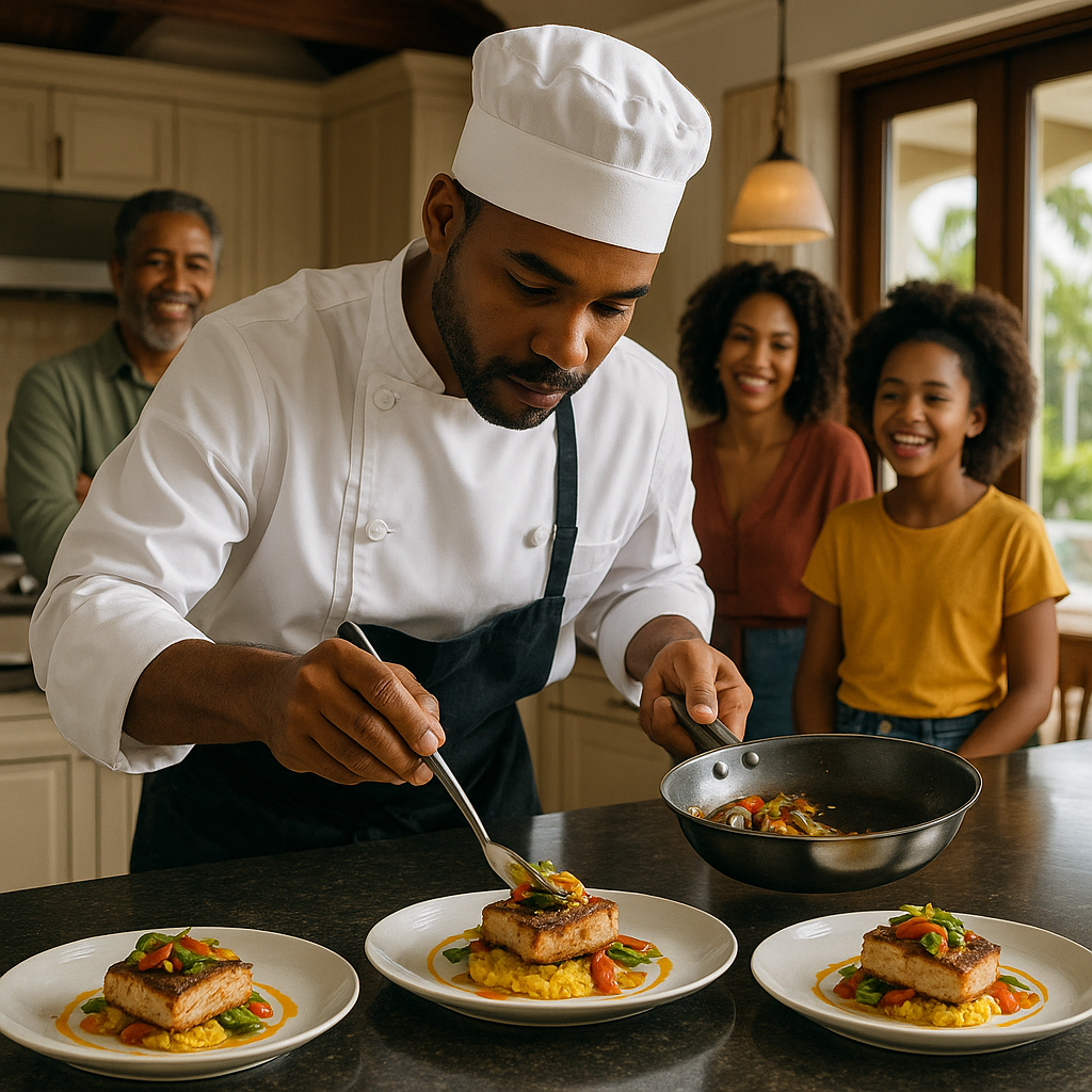 multi generational family villa rental Cartagena private chef
