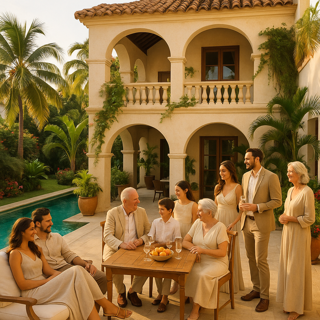 Cartagena staffed villa rental private pool concierge service