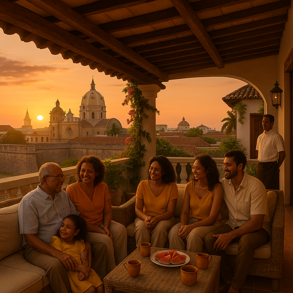 Cartagena luxury villa Easter week 2027 staffed colonial house