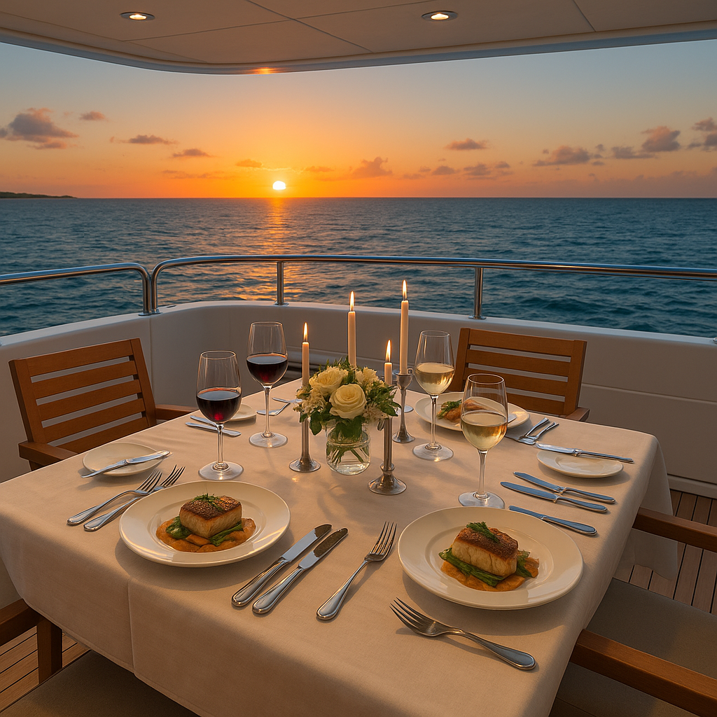 Rosario Islands overnight yacht charter private chef Cartagena