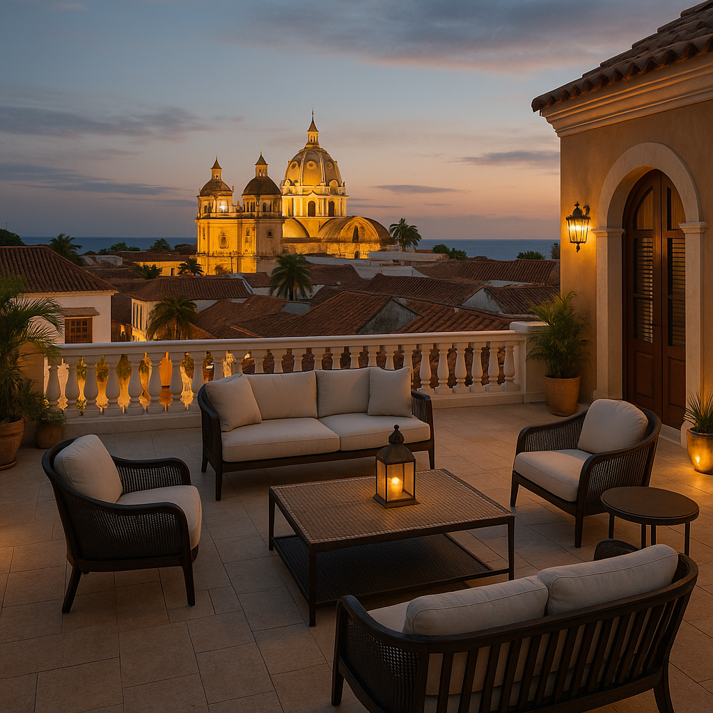 Getsemani colonial villa private rooftop terrace 2027