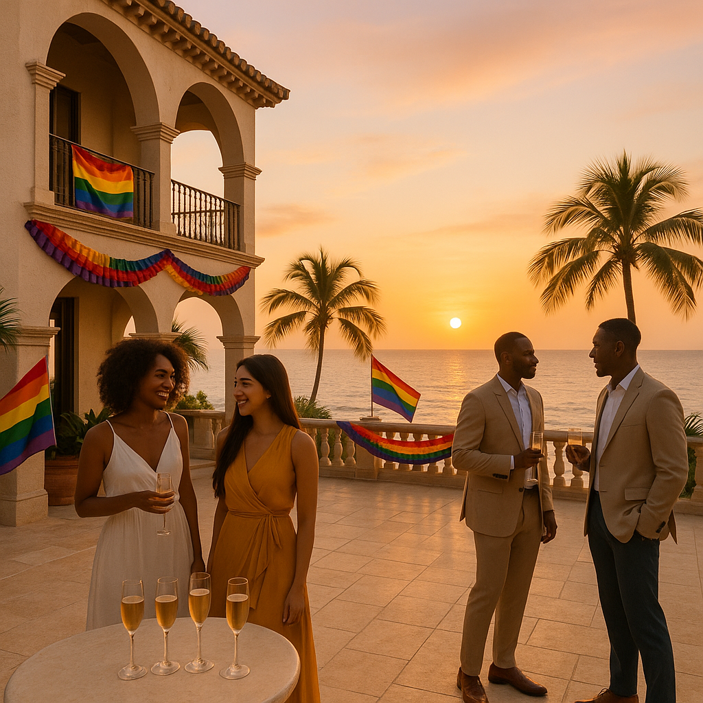 Cartagena Pride weekend villa yacht party package LGBTQ friendly 2027